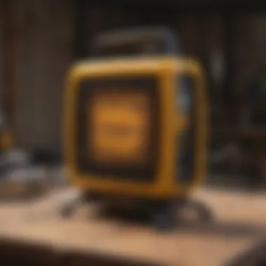 Unmatched Heat Efficiency of Dewalt Propane Heater Efficient Heat Output of Dewalt Propane Heater in Workshop
