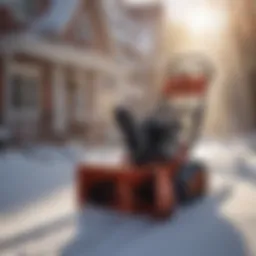 Efficient snow clearing with cordless snow blower