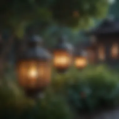 Glowing Lanterns for Garden Illumination Glowing Lanterns