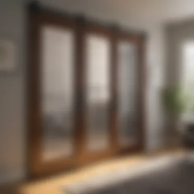 Elegant craftsmanship of 3 lite barn doors