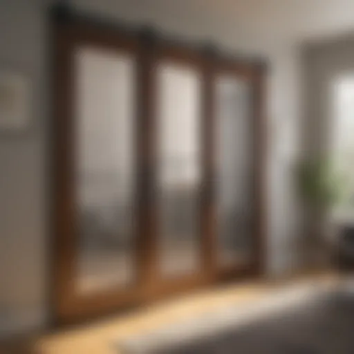 Elegant craftsmanship of 3 lite barn doors