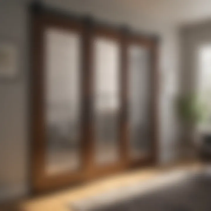 Elegant craftsmanship of 3 lite barn doors