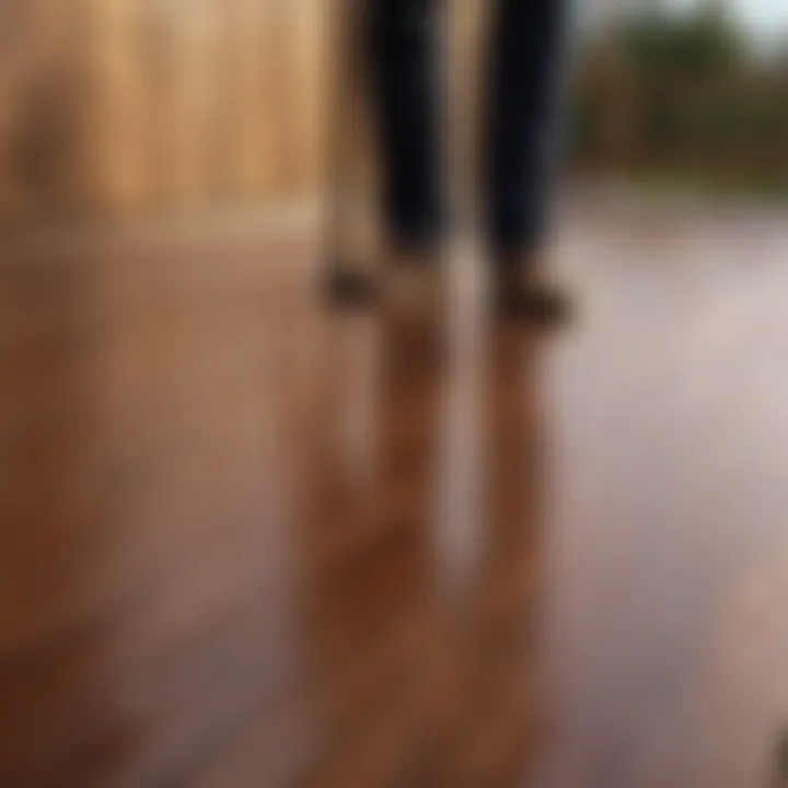 Elegant Deck Stain Application