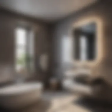 Elegance in Modern Design Elegant Bathroom Fan in Modern Setting