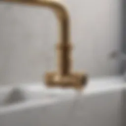 Elegant Brass Hose Adaptor for Kitchen Sink