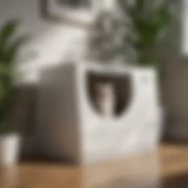 Elegant cat-friendly litter box