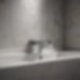 Elegant chrome 2-handle shower tub faucet