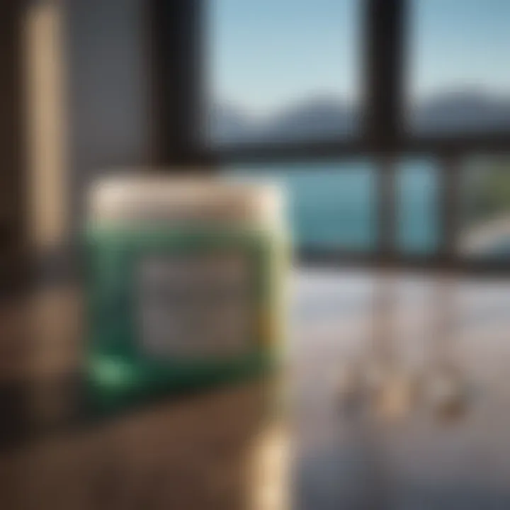 Elegant container of chlorine tablets