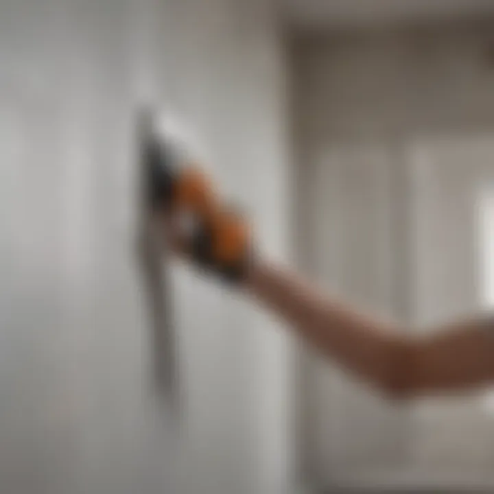 Elegant drywall sanding