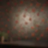 Elegant 64-Inch Mini Blind with Floral Pattern