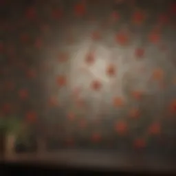 Elegant 64-Inch Mini Blind with Floral Pattern