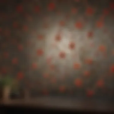 Elegant 64-Inch Mini Blind with Floral Pattern