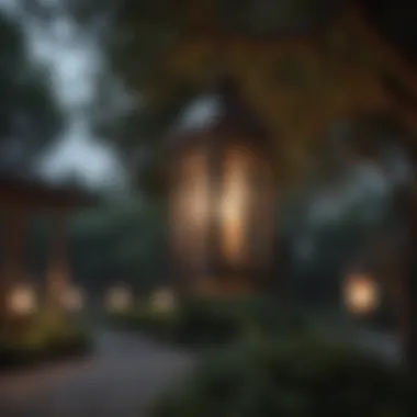 Chic Outdoor Lantern Installation Elegant Outdoor Lanterns Hanging from Tree Branches