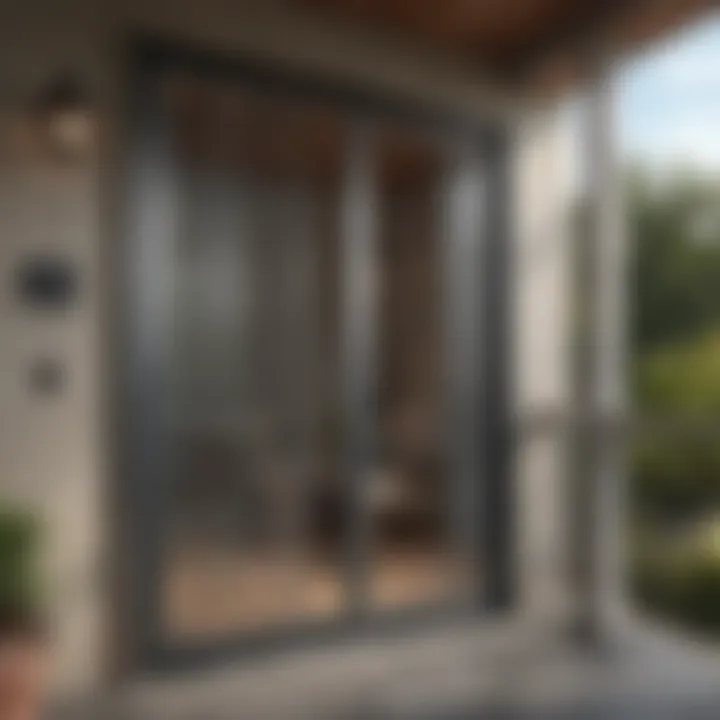 Elegant stainless steel screen design for porch