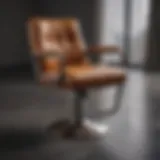 Elegant swivel chair leg protector in a modern setting