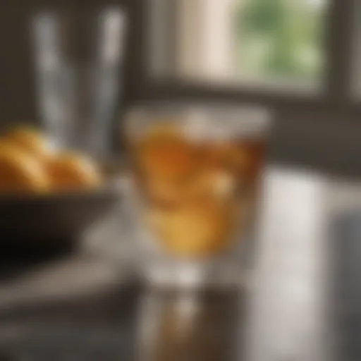 Elegant Tervis Clear Cup on Marble Surface
