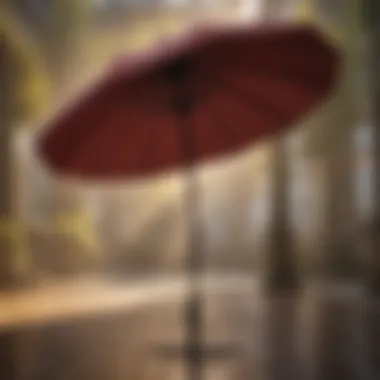 Elegant design details of a 10-foot umbrella