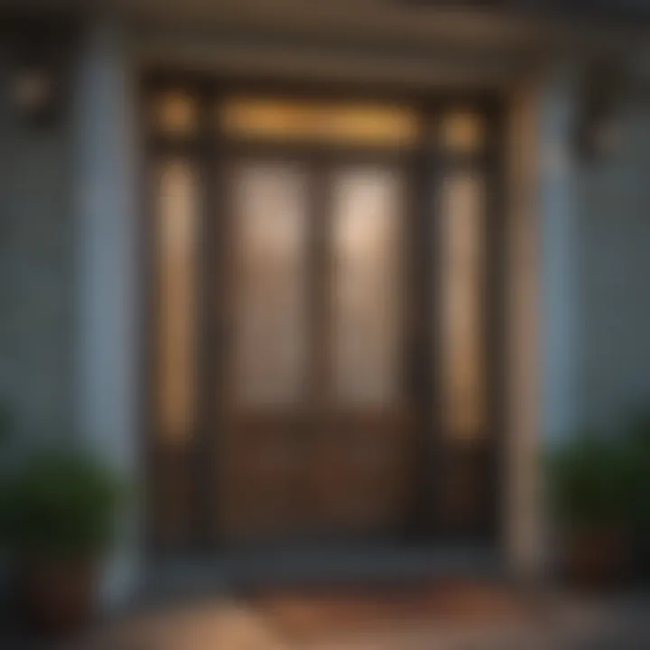 Sophistication in Design Elegantly designed full view storm door