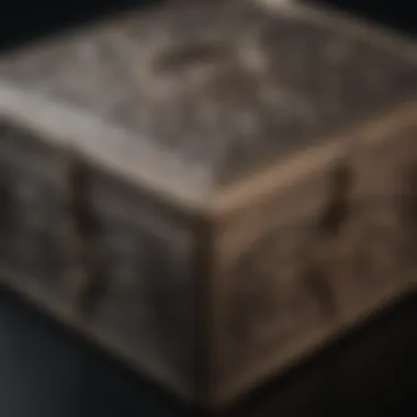 Elegantly designed storage box with intricate patterns