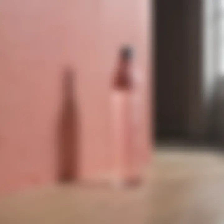 Light pink spray paint enhancing the aesthetics of wood