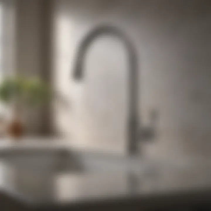 Elegant kitchen faucet with top handle