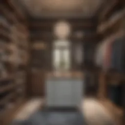 Stylish closet interior with heavy-duty rod