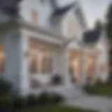 Elegant white vinyl siding on modern house exterior