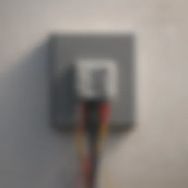 Abstract representation of the electrical connectivity facilitated by a 4 Square Extension Box