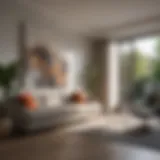 Artistic depiction of a 4 Square Extension Box in a modern setting