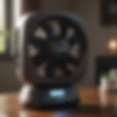 Efficient Cooling Performance Compact tabletop tower fan providing effective cooling