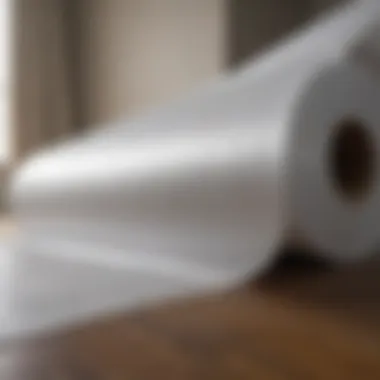 Roll of plastic sheeting with eco-friendly label