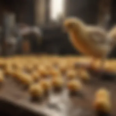 Chick Feeding Essentials Illustration of chick feeders and waterers