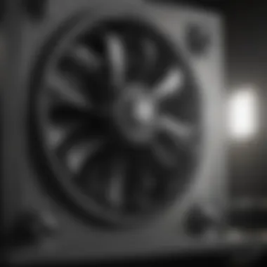 Airflow Enhancement with Register Booster Fan Detailed diagram showing the airflow enhancement of a register booster fan