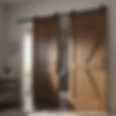 Installing Barn Door Hardware Installation of barn door hardware in a contemporary setting