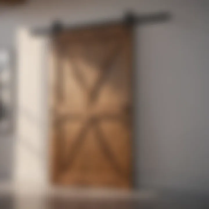 Variety of barn door hardware styles for aesthetic appeal