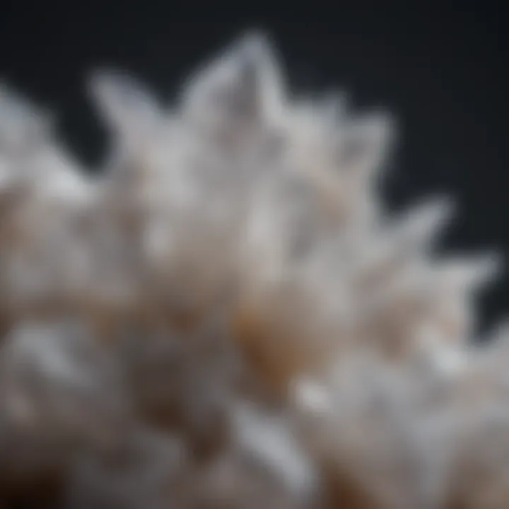 Purity of Water Softener Salt Close-up of a salt crystal showcasing its purity