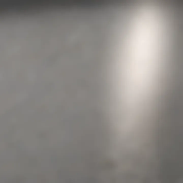 Close-up view of a smooth layer of quick set thinset on a surface