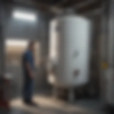 Expert assistance at a water heater parts store