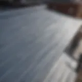 Durable corrugated plastic roofing installation in a modern building