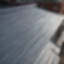 Durable corrugated plastic roofing installation in a modern building