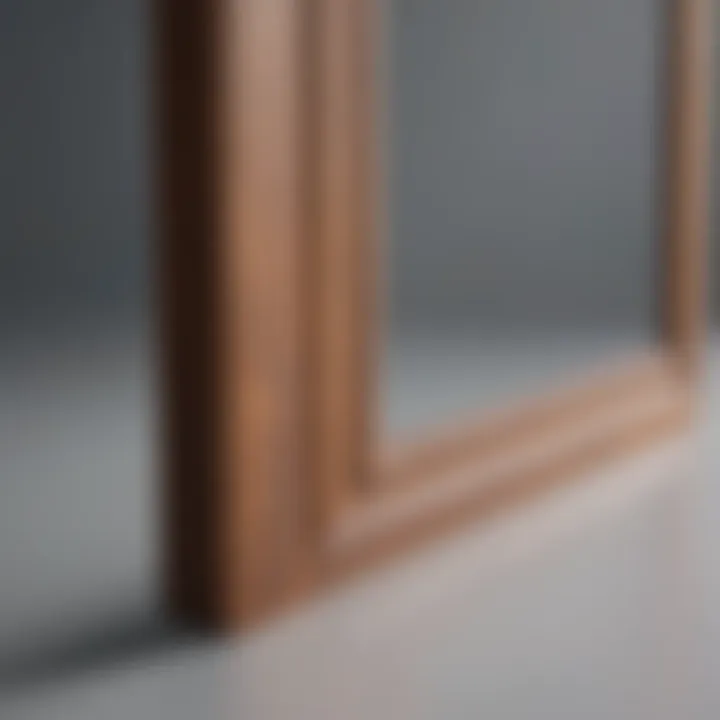 Close-up of high-quality materials used in a sliding screen door