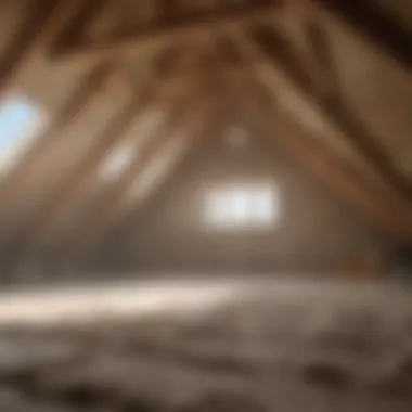 Energy efficient rockwool attic insulation in action