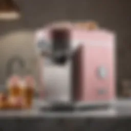 Elegant design of a 2 qt electric ice cream maker showcasing its sleek body