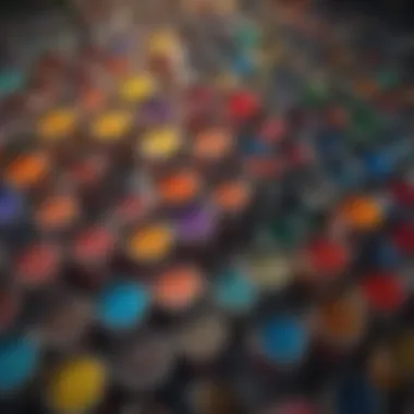 Vibrant Paint Selection Colorful array of paint cans and brushes