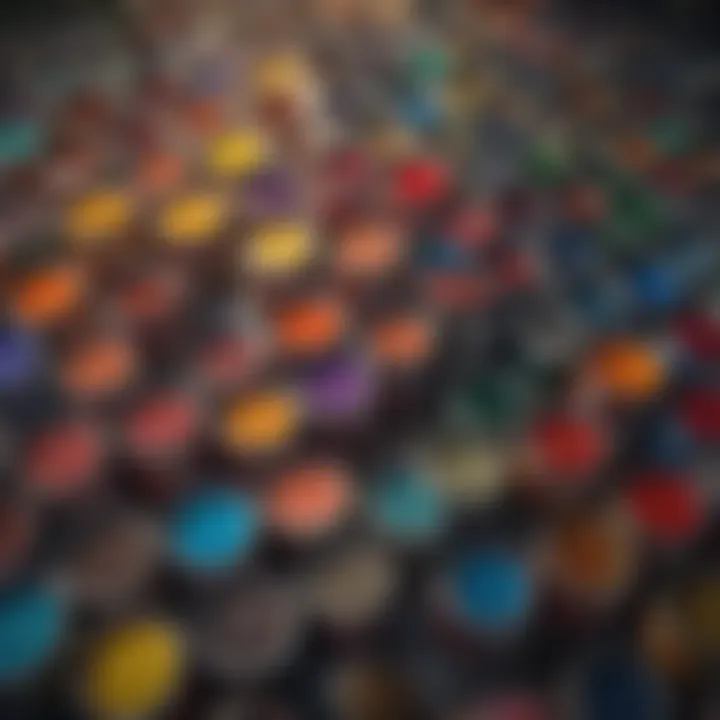 Vibrant Paint Selection Colorful array of paint cans and brushes