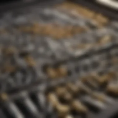 Precision Fasteners Collection Variety of screws and bolts in compartments