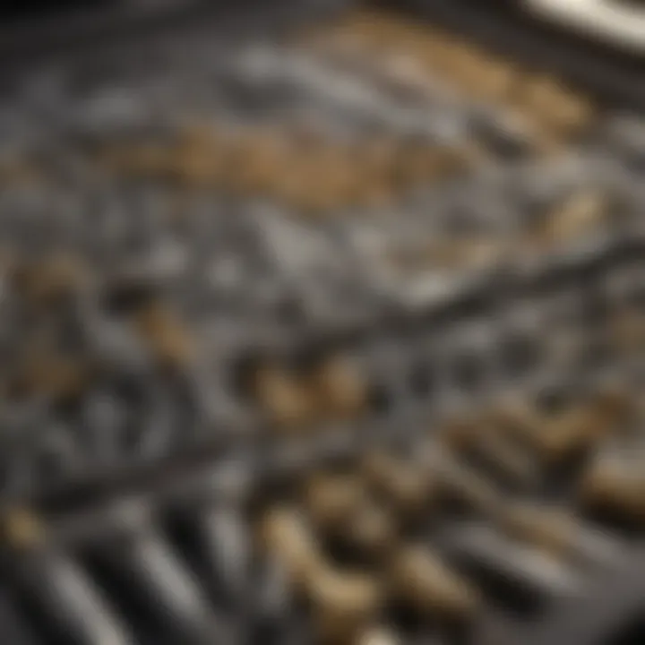 Precision Fasteners Collection Variety of screws and bolts in compartments