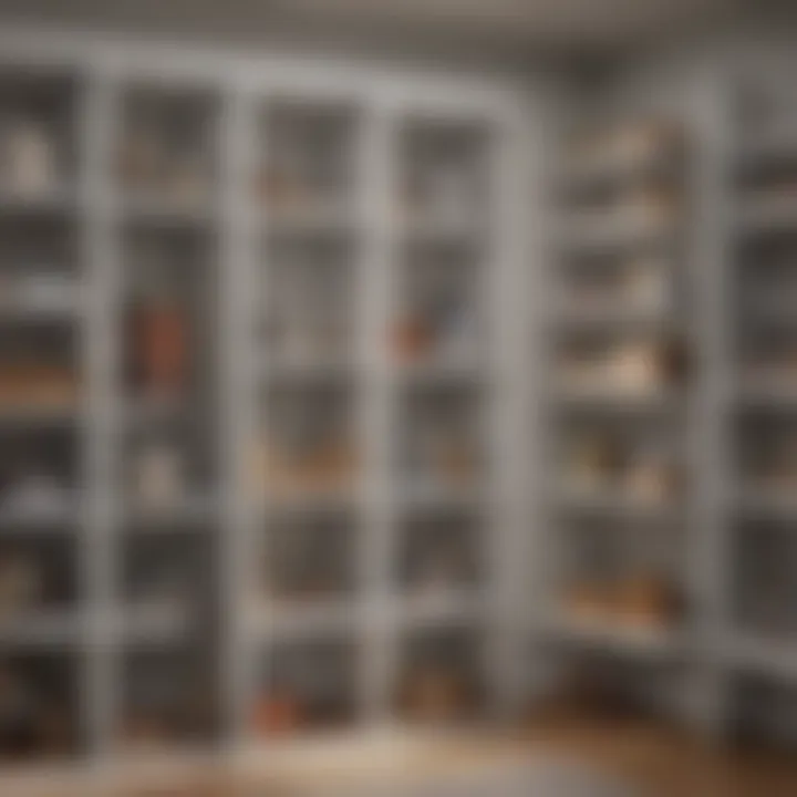 Installation of a ClosetMaid standard connector within a modular shelving unit.