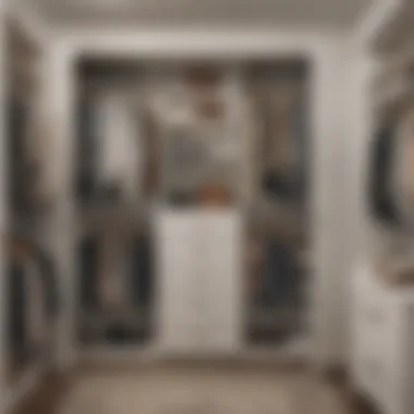 Example of an optimized closet storage solution using ClosetMaid connectors.