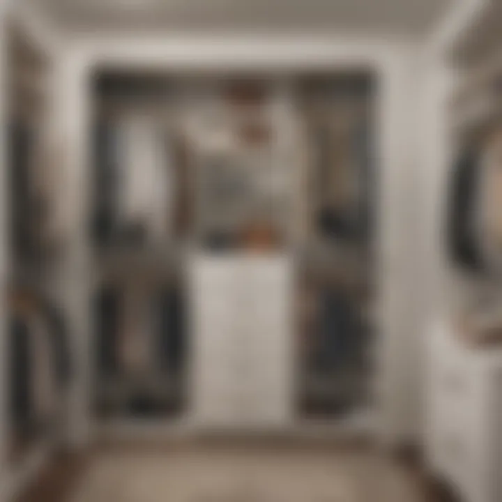 Example of an optimized closet storage solution using ClosetMaid connectors.